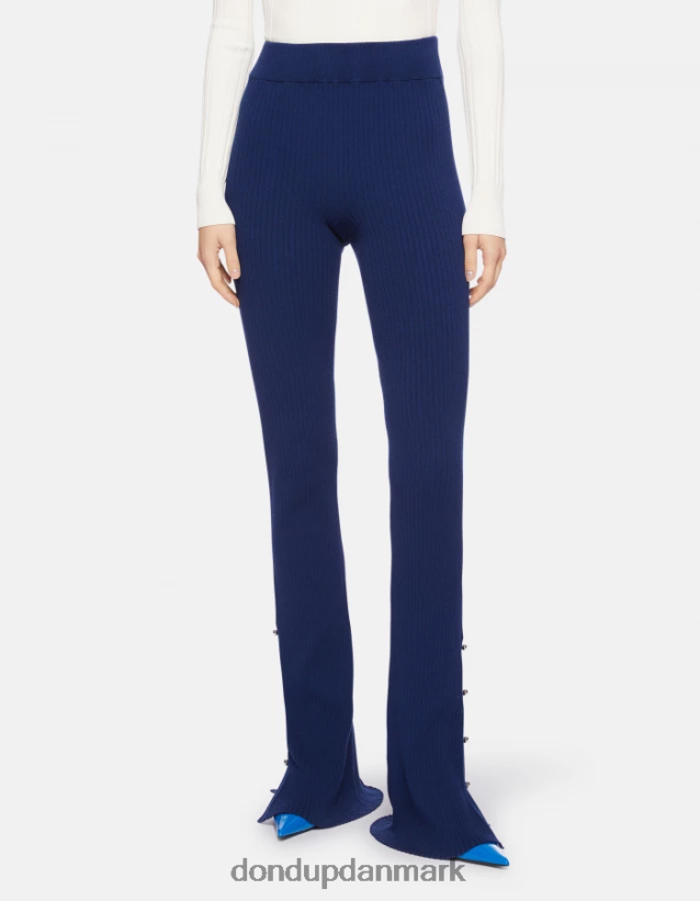 bootcut viskose bukser Kvinder 0XD0D0219 blå DONDUP beklædning