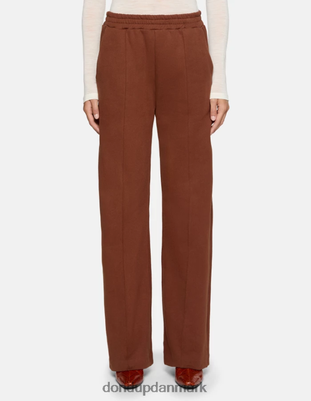 fleecebukser med brede ben Kvinder 0XD0D0170 cioccolato DONDUP beklædning