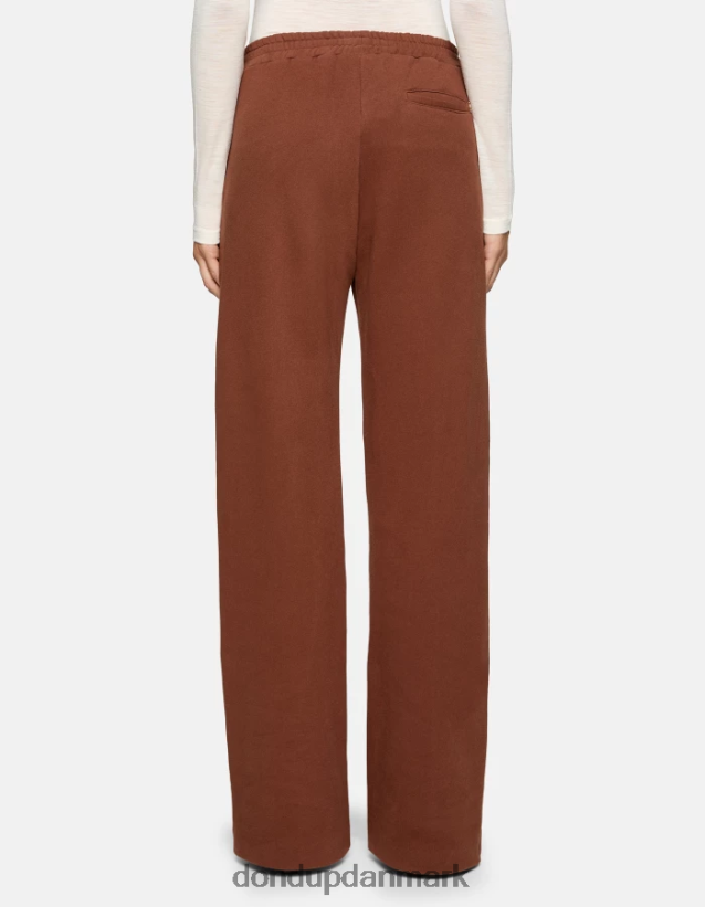 fleecebukser med brede ben Kvinder 0XD0D0170 cioccolato DONDUP beklædning