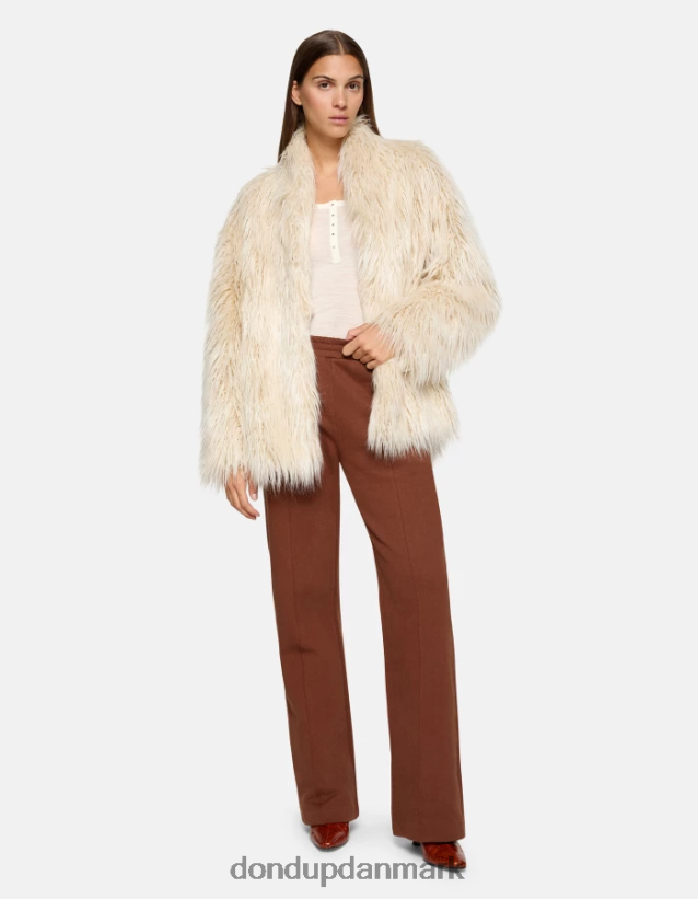 fleecebukser med brede ben Kvinder 0XD0D0170 cioccolato DONDUP beklædning