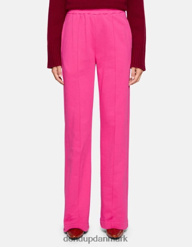 fleecebukser med brede ben Kvinder 0XD0D0187 orkidé DONDUP beklædning