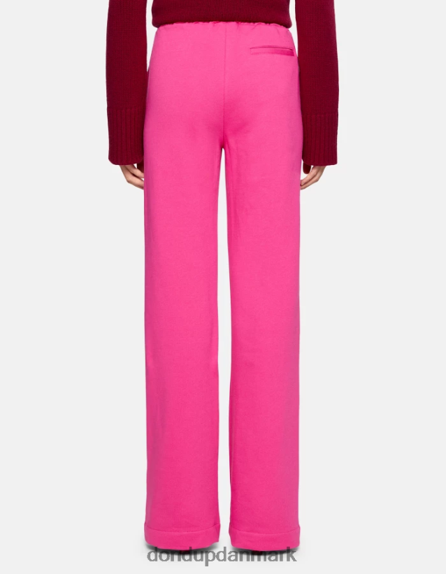 fleecebukser med brede ben Kvinder 0XD0D0187 orkidé DONDUP beklædning