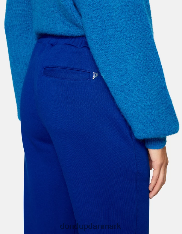fleecebukser med brede ben Kvinder 0XD0D0188 kongeblå DONDUP beklædning