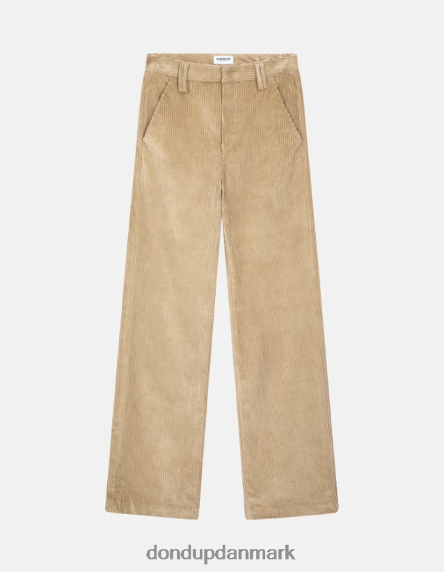 joan fløjlsbukser med brede ben Kvinder 0XD0D0132 lievito DONDUP beklædning