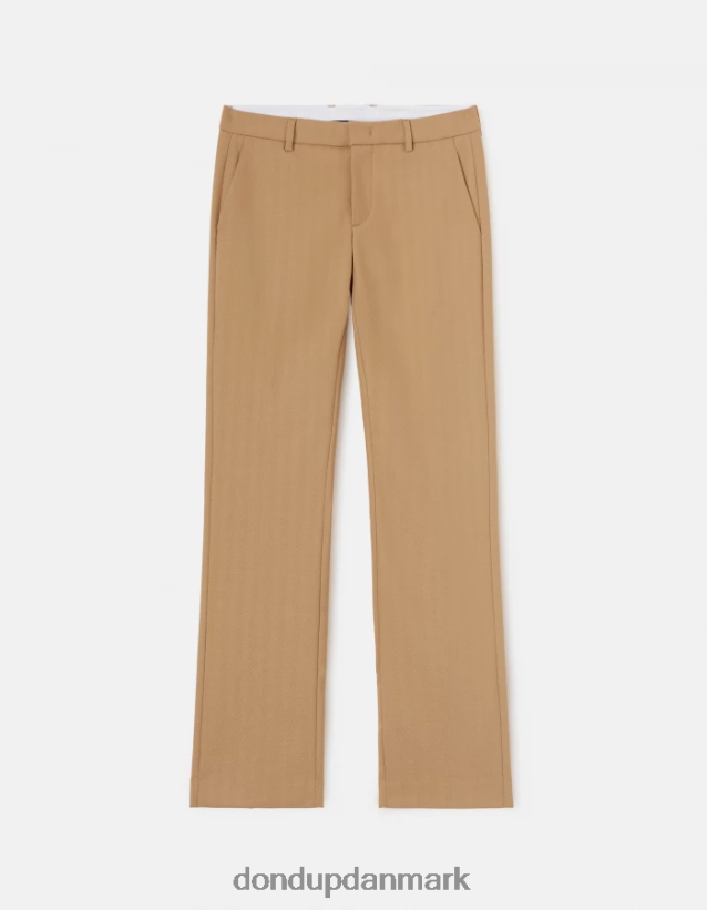 kasya bukser i almindelig pasform i uldblanding Kvinder 0XD0D0182 beige DONDUP beklædning