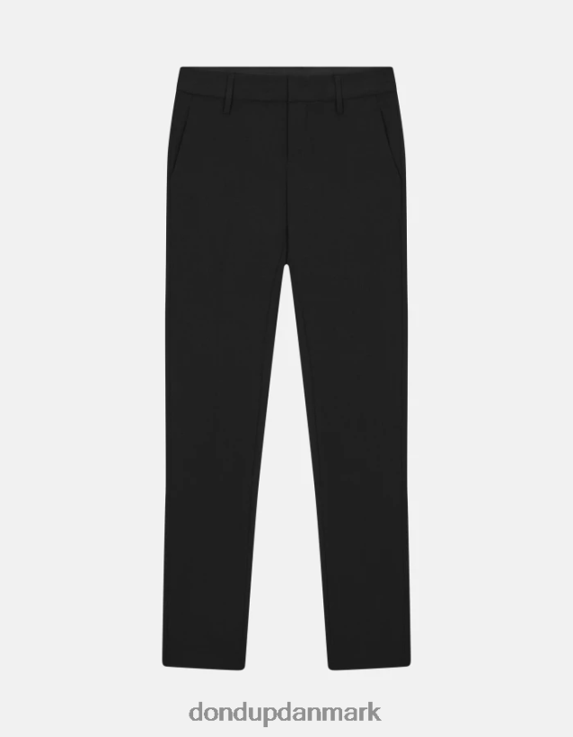 kasya uldbukser med normal pasform Kvinder 0XD0D0143 sort DONDUP beklædning