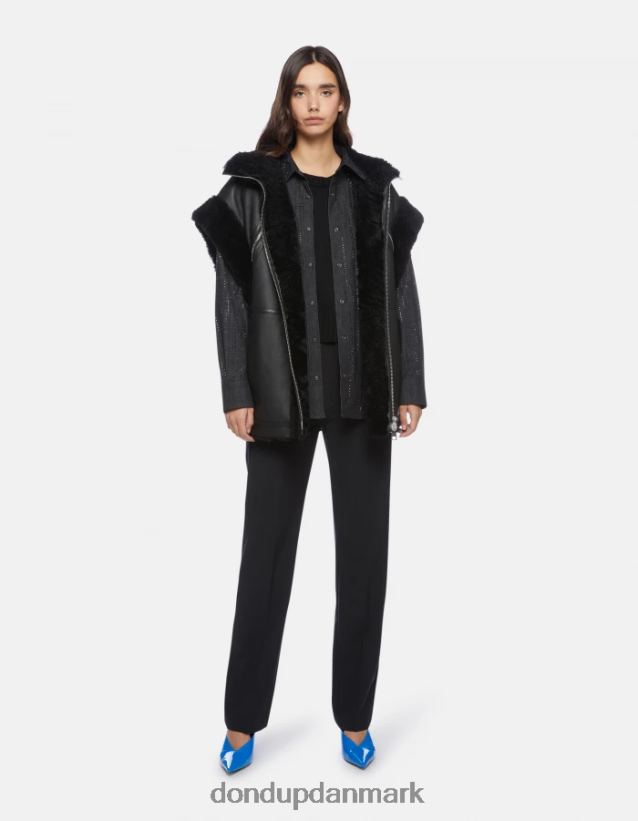 patty regular fit uldbukser Kvinder 0XD0D0196 sort DONDUP beklædning