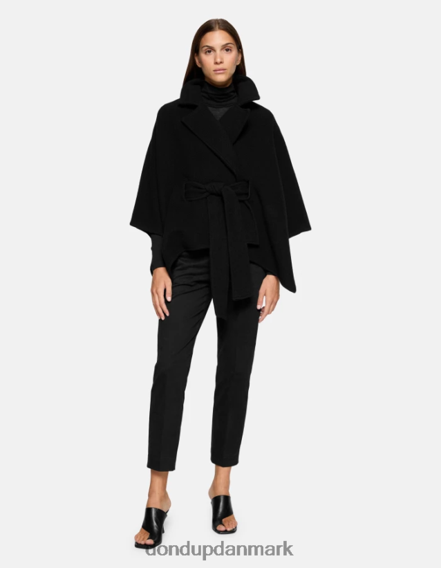 27-tommer bomuldsbukser med ariel-gulerodspasform Kvinder 0XD0D0165 sort DONDUP beklædning