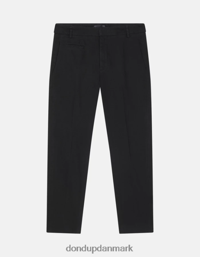 27-tommer bomuldsbukser med ariel-gulerodspasform Kvinder 0XD0D0165 sort DONDUP beklædning