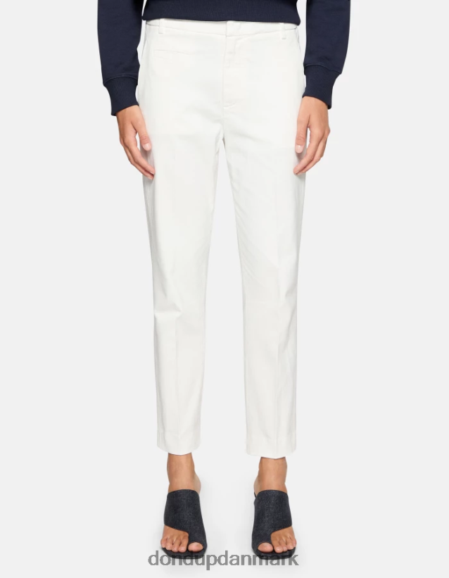 27-tommer bomuldsbukser med ariel-gulerodspasform Kvinder 0XD0D0166 alabastro DONDUP beklædning