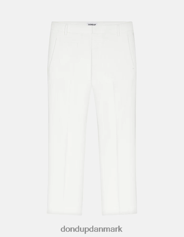 27-tommer bomuldsbukser med ariel-gulerodspasform Kvinder 0XD0D0166 alabastro DONDUP beklædning