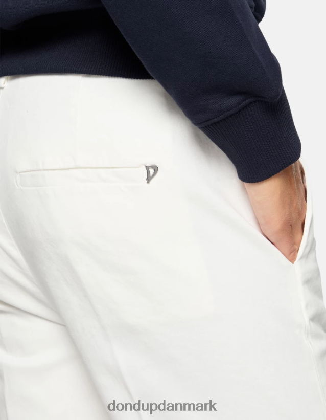 27-tommer bomuldsbukser med ariel-gulerodspasform Kvinder 0XD0D0166 alabastro DONDUP beklædning