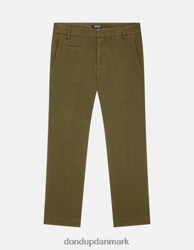 27-tommer bomuldsbukser med ariel-gulerodspasform Kvinder 0XD0D0167 militærgrøn DONDUP beklædning