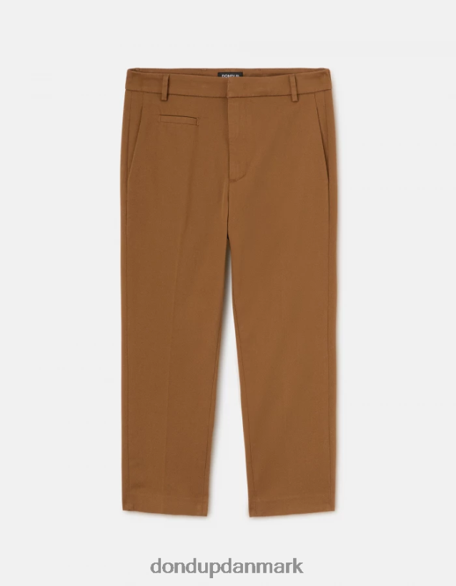 ariel gulerods-fit bomuldsbukser Kvinder 0XD0D0201 kaki DONDUP beklædning
