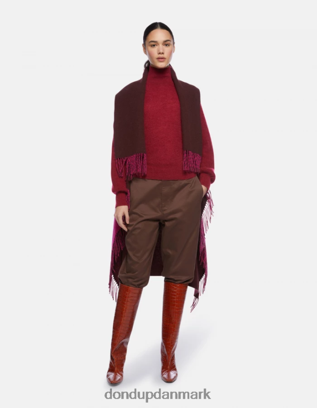 janis bukser i bomuld i gulerod Kvinder 0XD0D0159 Brun DONDUP beklædning