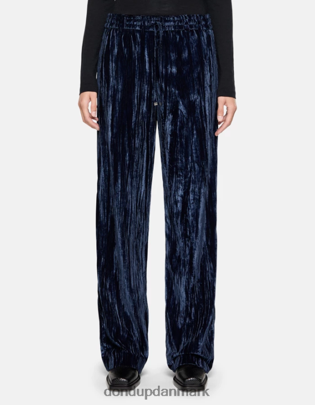 marisol fløjls joggers Kvinder 0XD0D0148 Marine blå DONDUP beklædning