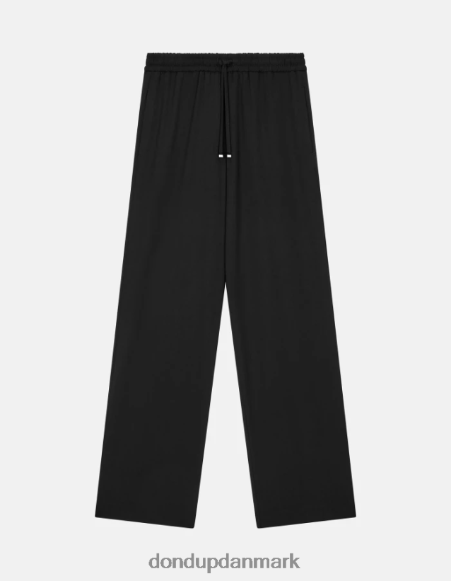 marisol gabardine joggere Kvinder 0XD0D0151 sort DONDUP beklædning