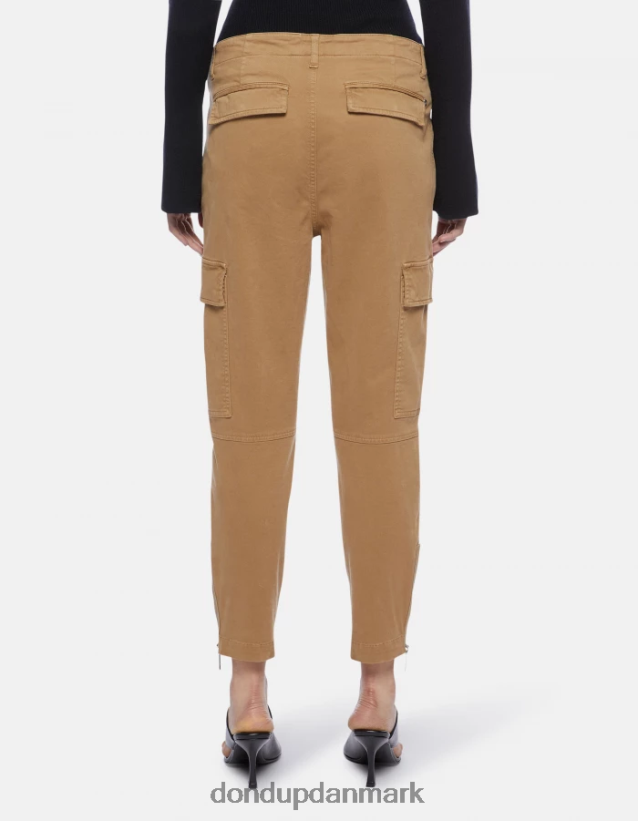 eve cargo-bukser i bomuld Kvinder 0XD0D0162 sand DONDUP beklædning
