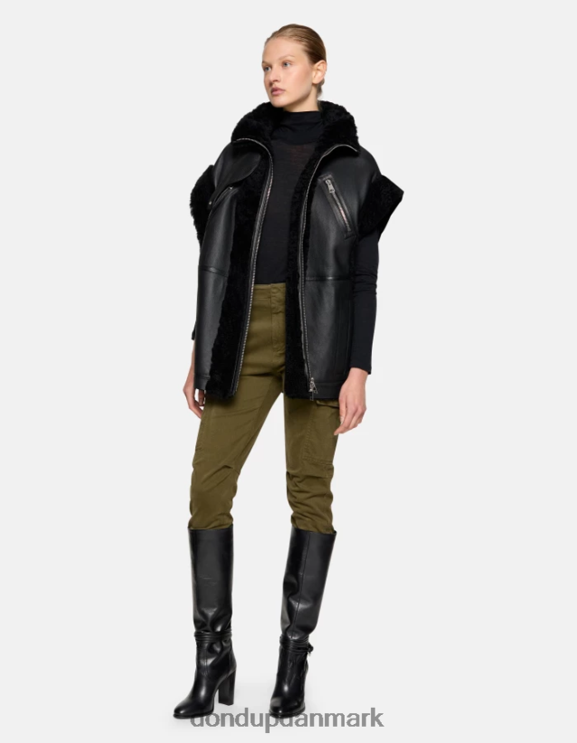 eve cargo-bukser i bomuld Kvinder 0XD0D0163 militærgrøn DONDUP beklædning