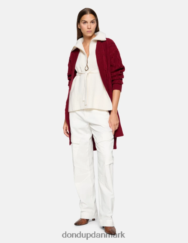 camila fløjlsbukser med løs pasform Kvinder 0XD0D0209 burro DONDUP beklædning