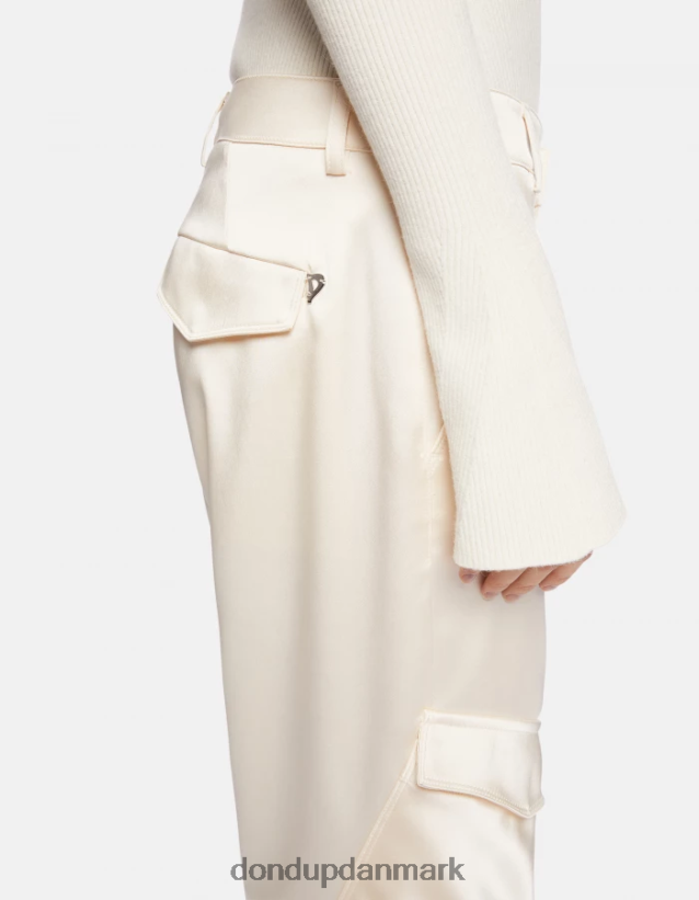 camila satinbukser med løs pasform Kvinder 0XD0D0198 burro DONDUP beklædning