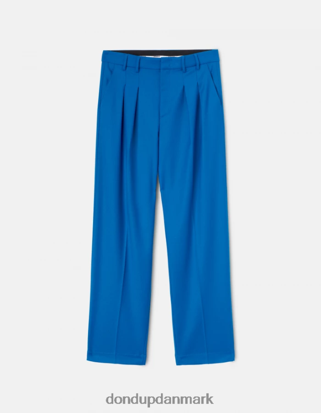 daly flannelbukser med løs pasform Kvinder 0XD0D0194 turkis DONDUP beklædning