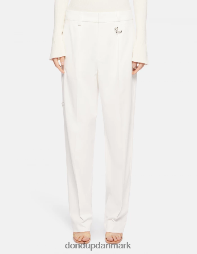 kylie bomuldsbukser med løs pasform Kvinder 0XD0D0213 alabastro DONDUP beklædning