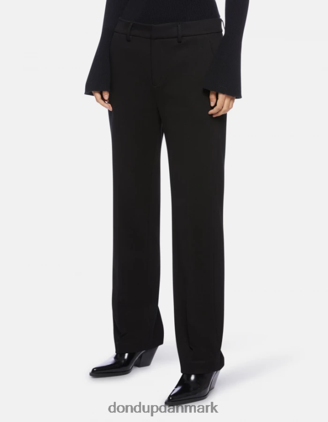 meli 30-tommer jerseybukser med løs pasform Kvinder 0XD0D0227 sort DONDUP beklædning