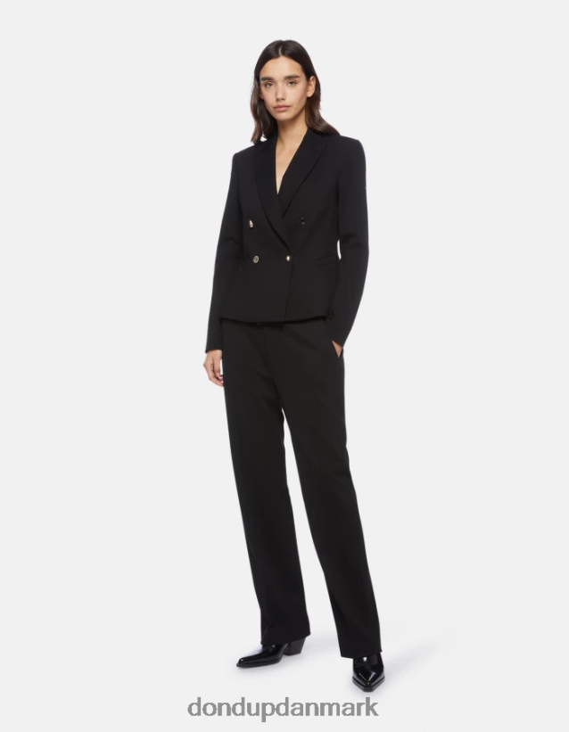 meli 30-tommer jerseybukser med løs pasform Kvinder 0XD0D0227 sort DONDUP beklædning