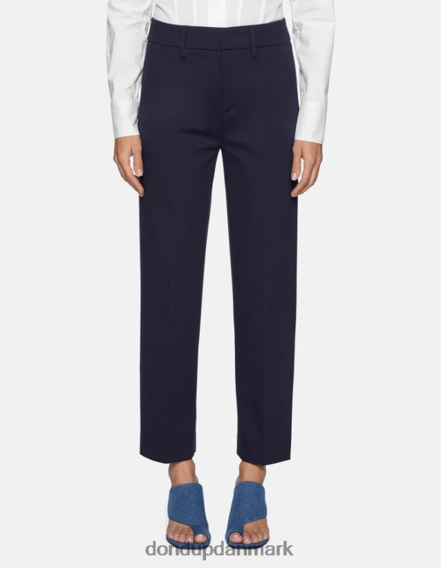 meli cropped jerseybukser med løs pasform Kvinder 0XD0D0220 mørkeblå DONDUP beklædning