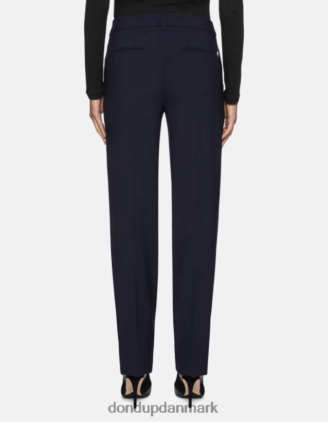 meli løstsiddende 30-tommers uldbukser Kvinder 0XD0D0241 Marine blå DONDUP beklædning