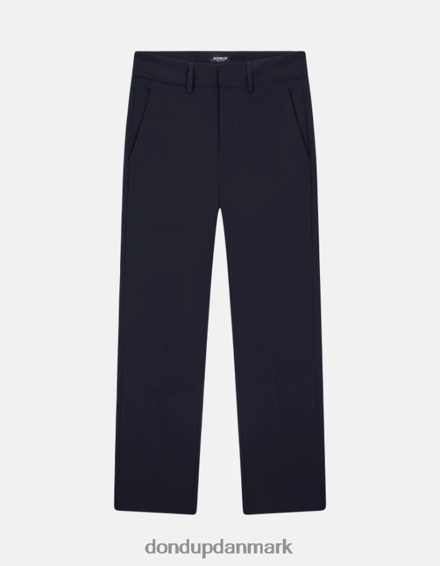 meli løstsiddende 30-tommers uldbukser Kvinder 0XD0D0241 Marine blå DONDUP beklædning