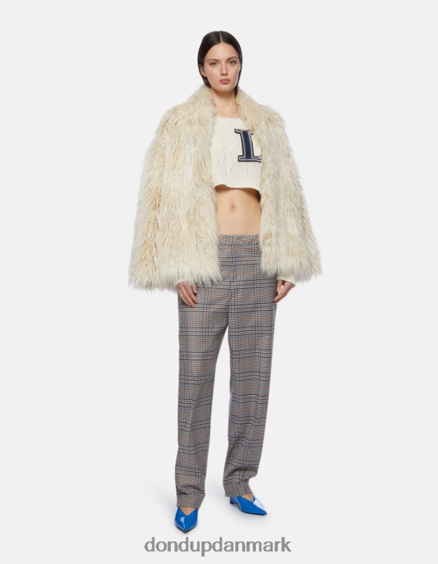 micaela ternede bukser fra Prince of Wales i løs pasform Kvinder 0XD0D0210 blå DONDUP beklædning