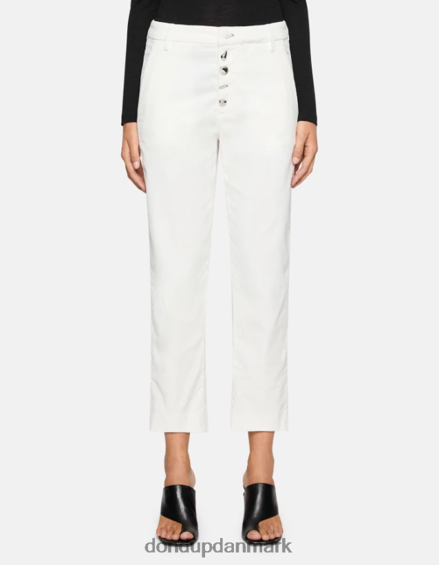 nima fløjlsbukser med løs pasform Kvinder 0XD0D0135 burro DONDUP beklædning