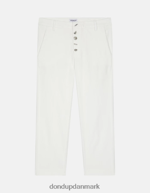 nima fløjlsbukser med løs pasform Kvinder 0XD0D0135 burro DONDUP beklædning