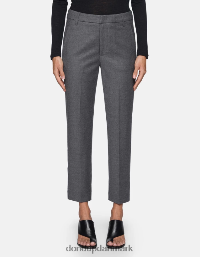 nima flannelbukser med løs pasform Kvinder 0XD0D0223 grå DONDUP beklædning