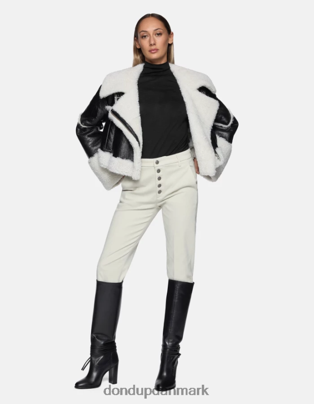 nima trikotinbukser med løs pasform Kvinder 0XD0D0231 gesso DONDUP beklædning