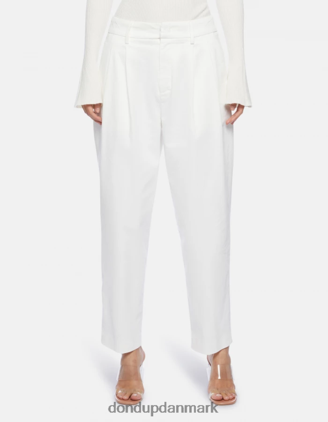 sheryl bomuldsbukser med løs pasform Kvinder 0XD0D0238 alabastro DONDUP beklædning
