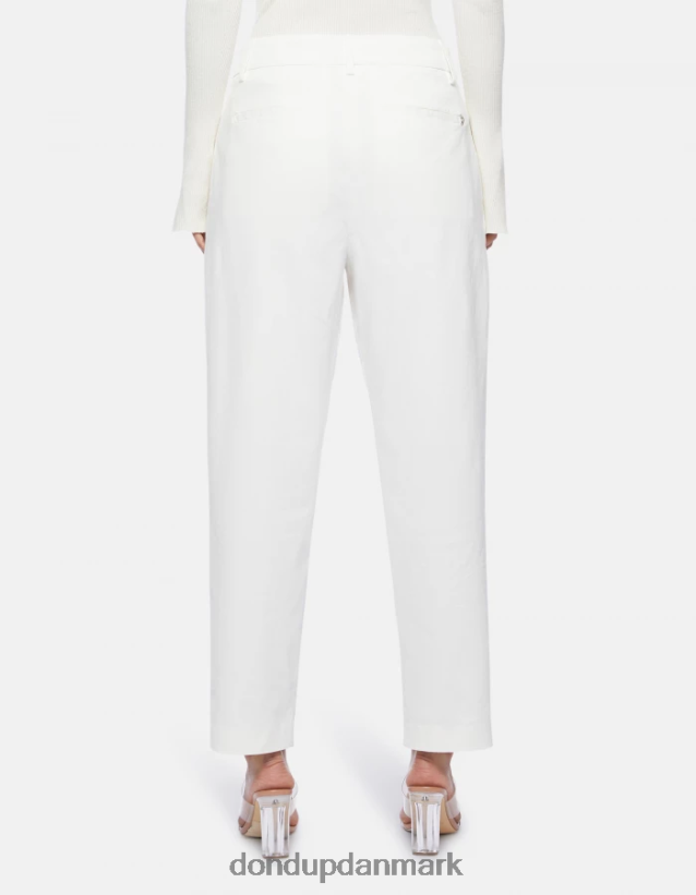 sheryl bomuldsbukser med løs pasform Kvinder 0XD0D0238 alabastro DONDUP beklædning