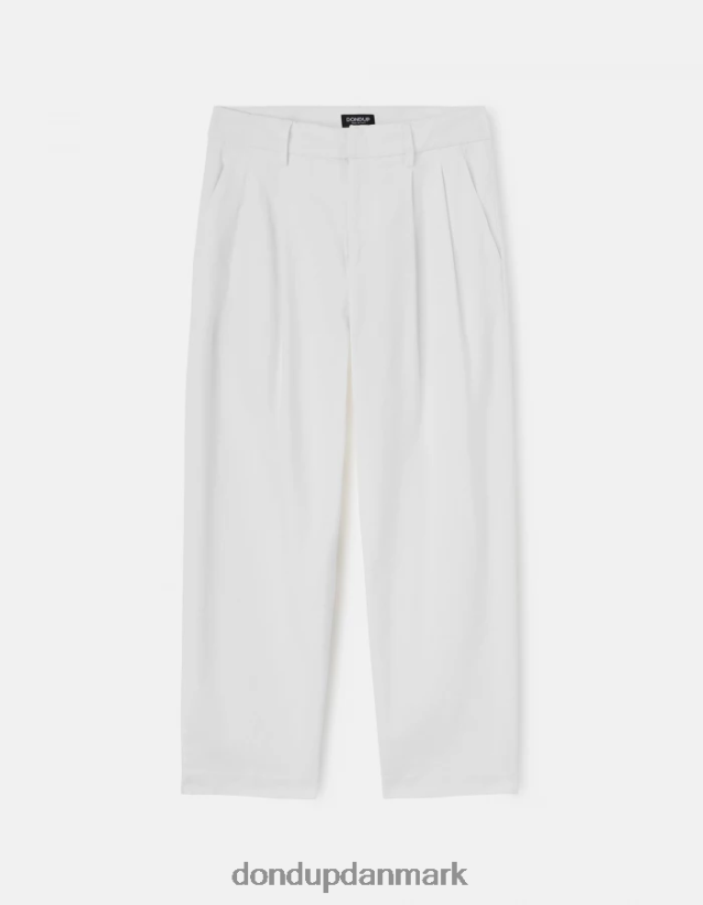 sheryl bomuldsbukser med løs pasform Kvinder 0XD0D0238 alabastro DONDUP beklædning