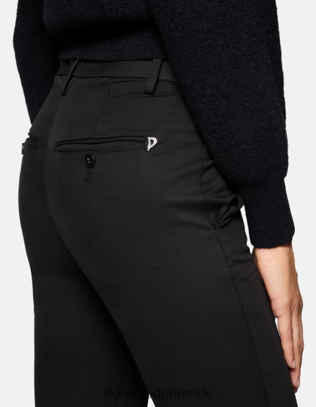 carmen slim fit bomuldsbukser Kvinder 0XD0D0206 sort DONDUP beklædning