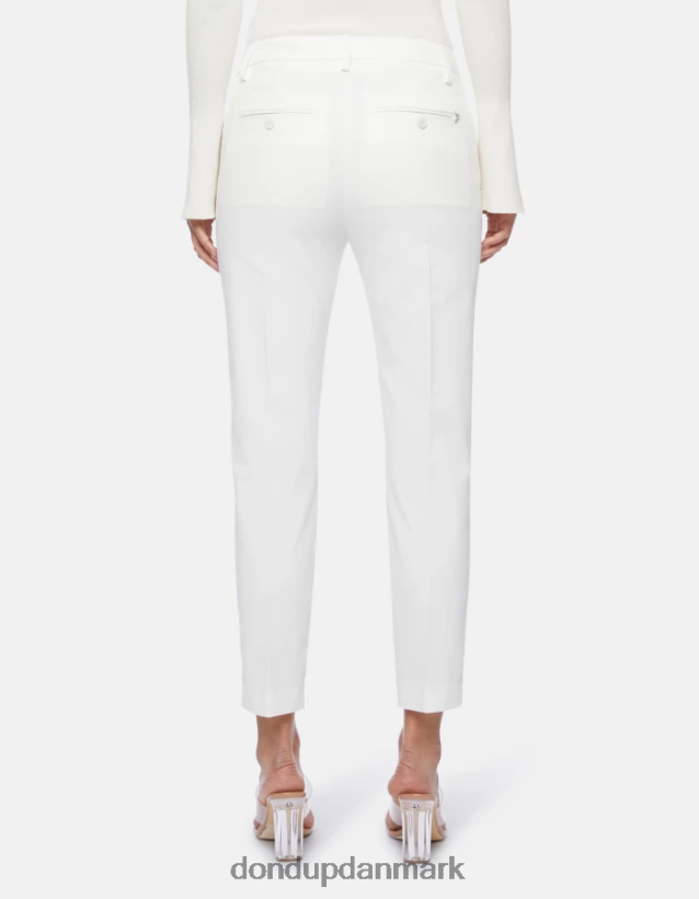 carmen slim fit bomuldsbukser Kvinder 0XD0D0207 alabastro DONDUP beklædning