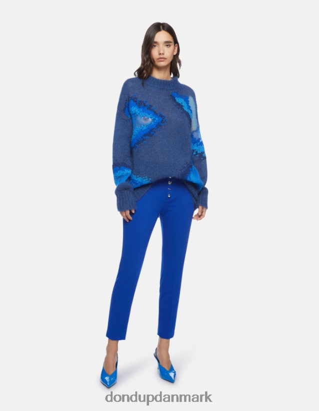 carmen slim fit jerseybukser Kvinder 0XD0D0235 kongeblå DONDUP beklædning