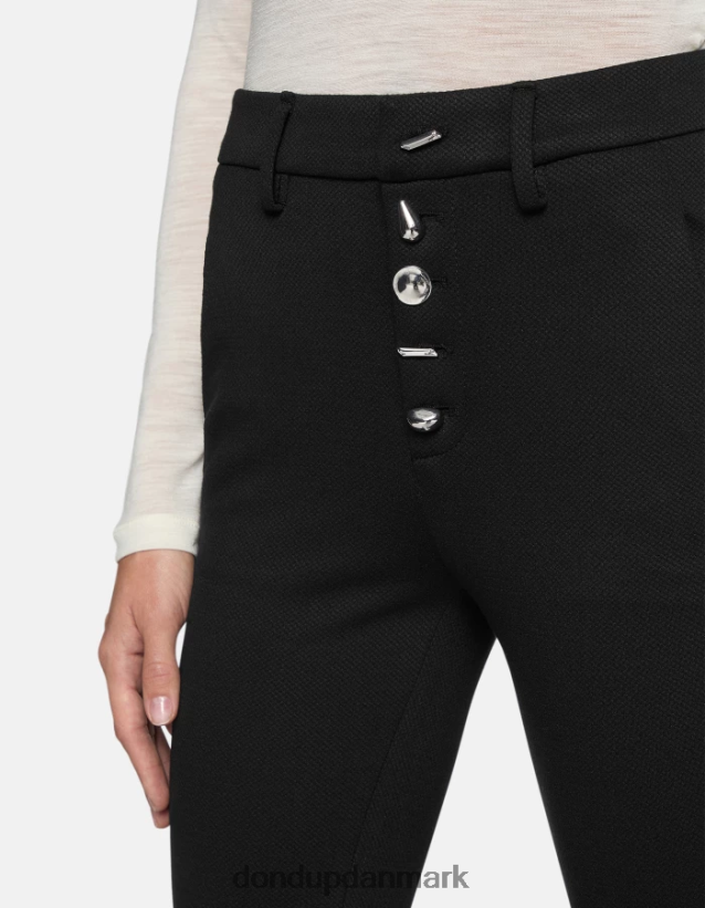 carmen slim fit jerseybukser Kvinder 0XD0D0236 sort DONDUP beklædning