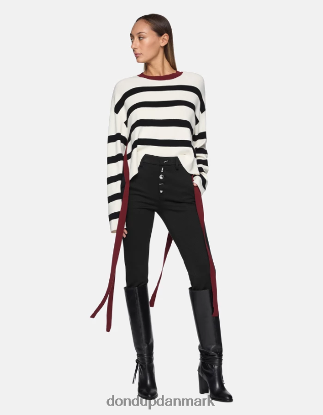 carmen slim fit jerseybukser Kvinder 0XD0D0236 sort DONDUP beklædning