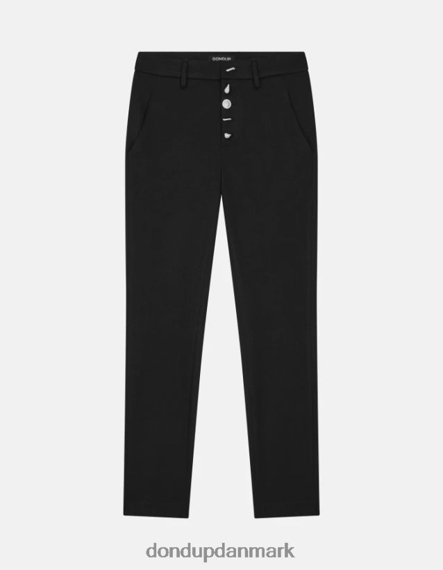 carmen slim fit jerseybukser Kvinder 0XD0D0236 sort DONDUP beklædning