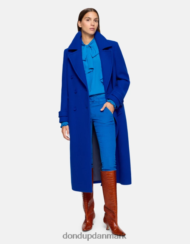 perfekte slim-fit fløjlsbukser Kvinder 0XD0D0155 turkis DONDUP beklædning