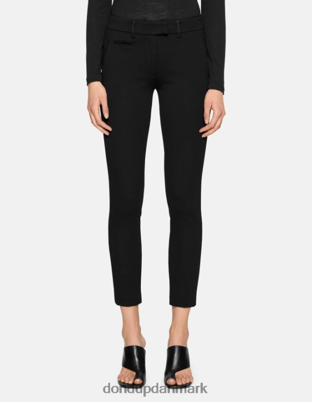 perfekte slim fit jerseybukser Kvinder 0XD0D0125 sort DONDUP beklædning