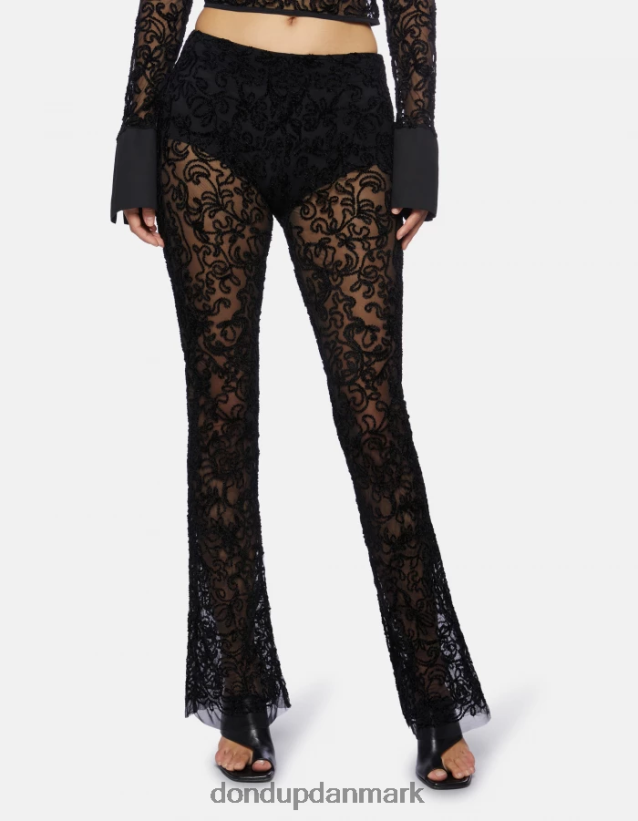 slim fit blondebukser Kvinder 0XD0D0239 sort DONDUP beklædning