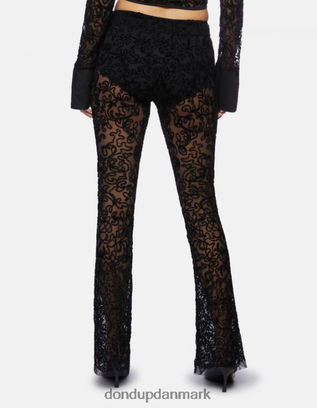 slim fit blondebukser Kvinder 0XD0D0239 sort DONDUP beklædning